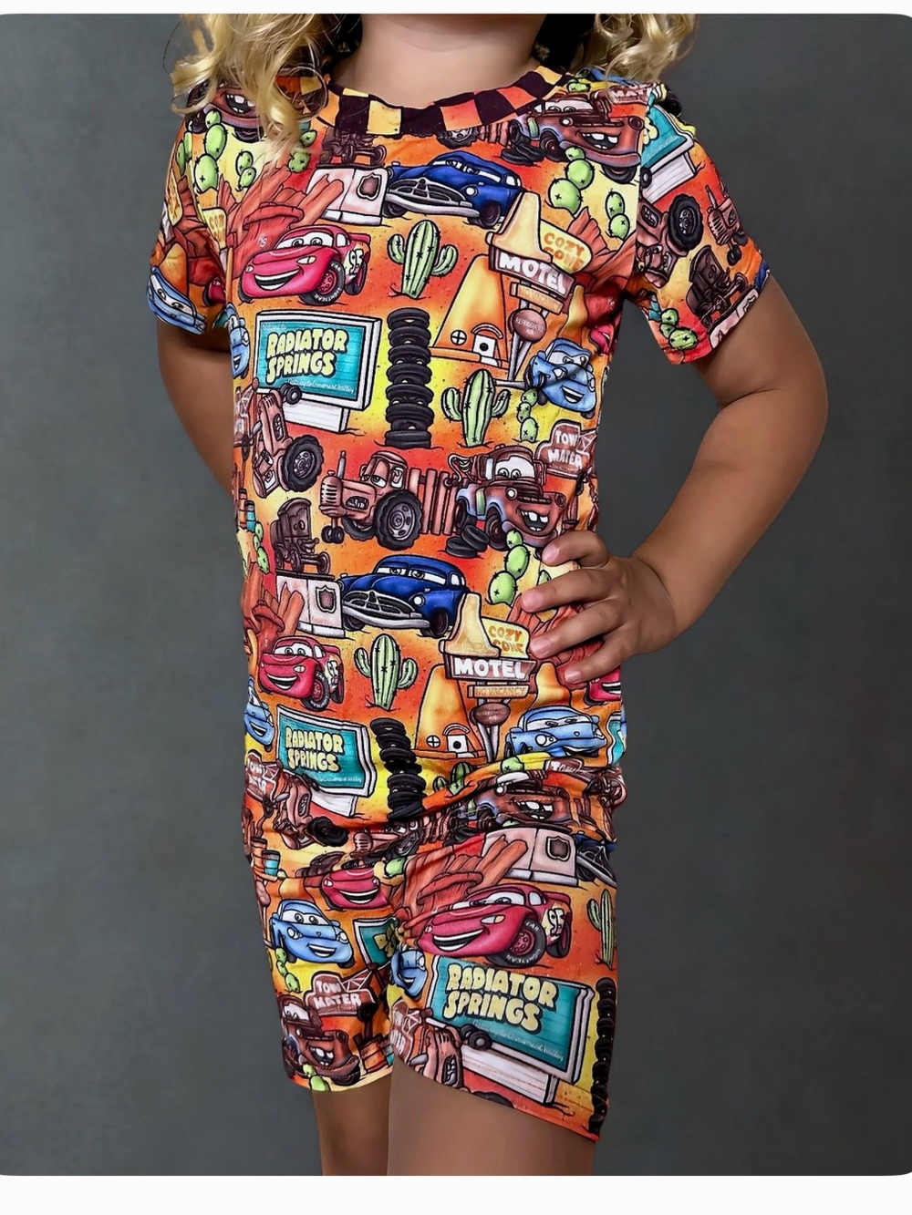 NWT Cars Radiator Springs bamboo PJs
